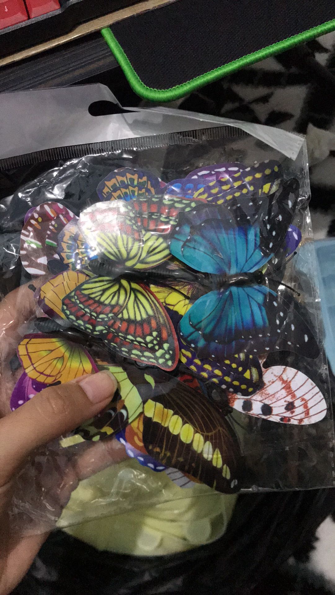 3d (singgle) Butterfly Wall Sticker Dingding Kupu² 3d Dengan Magnet