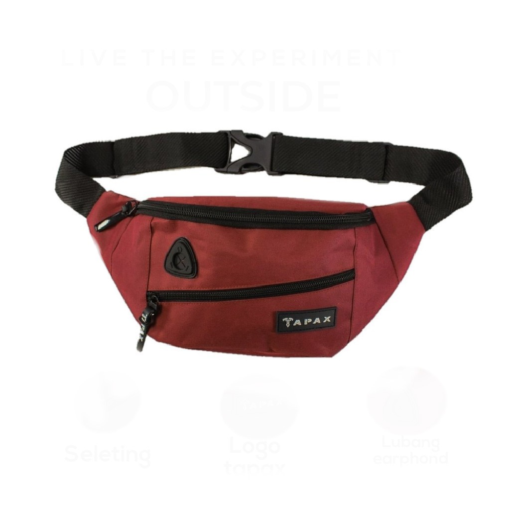 New Arival Tas Waistbag/Selempang Seleting Miring Modern Mini Stylish