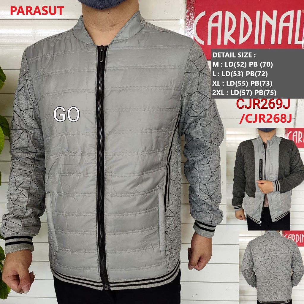 gof XL-2XL JPA CARDINAL JAKET PARASUT Cowok Casual Jaket Pria Keren Jaket Kekinian