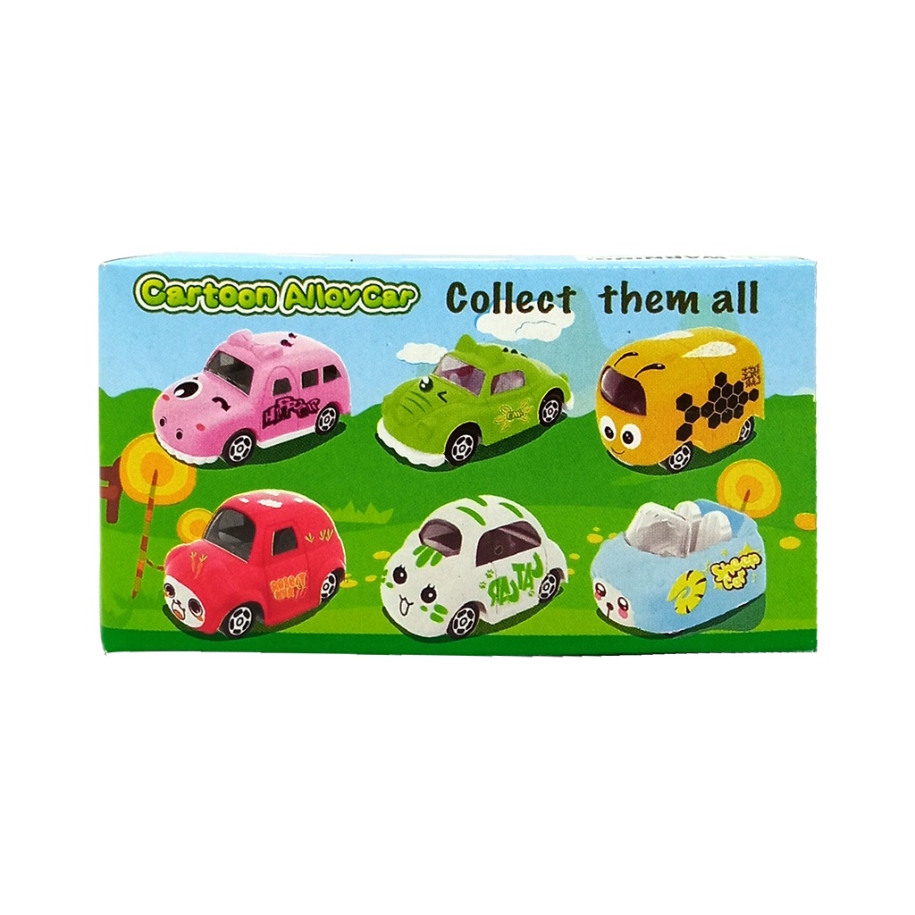 Cartoon Alloy Car Mini Diecast Metal Mainan Mobil Anak