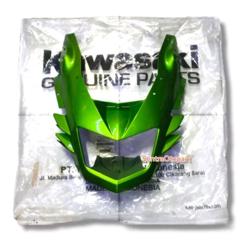 Cover tameng panel depan ninja rr new hijau original kgp 55028040221q