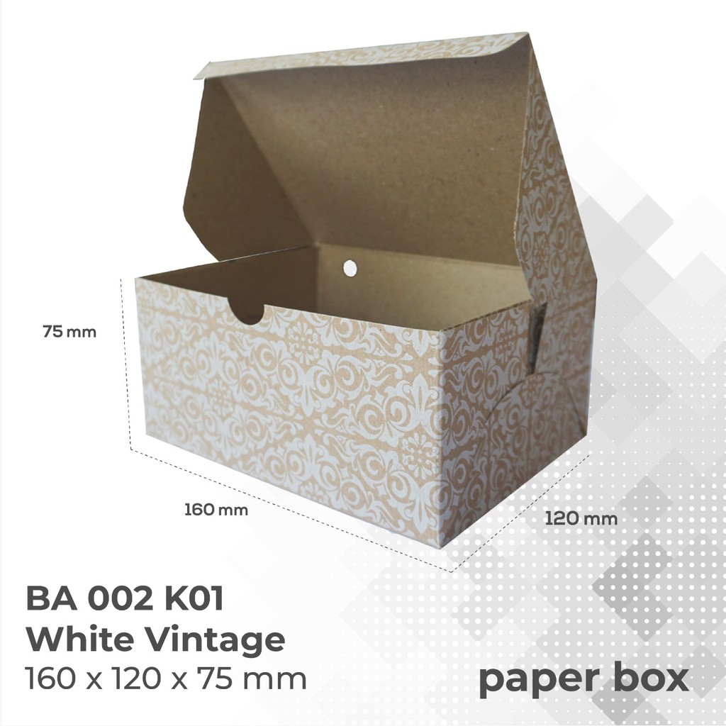 Box Snack Dus Kue Snack Box 16x12 (B2K15-16X12X7.5 Cm)