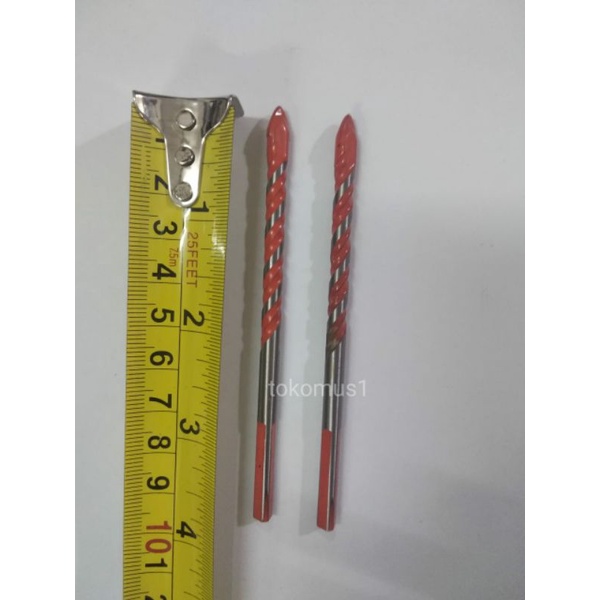 MATA BOR TOMBAK SEGITIGA KERAMIK KACA 4mm 5mm 6mm 8mm 10mm 12mm TOMBAK DRILL BIT