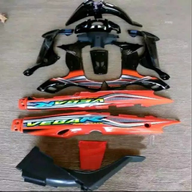 cover body motor vega r lama full halus orange