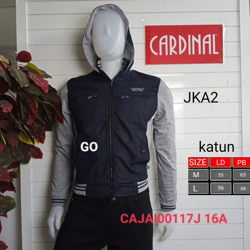 gos JKA CARDINAL JAKET KATUN Casual Cowok Jaket Pria Terbaru Cardinal Original 100%