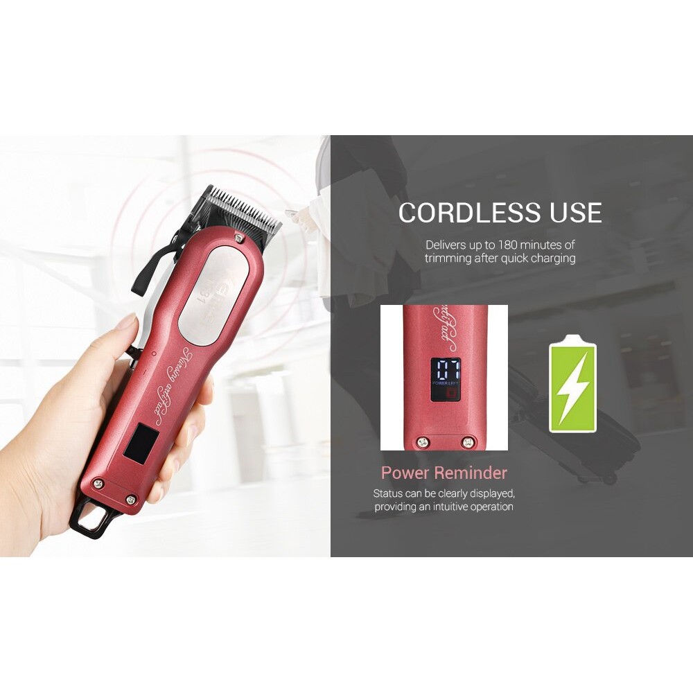 KEMEI KM-1031 - Professional Electric Rechargeable Hair Clipper - Alat Cukur Elektrik