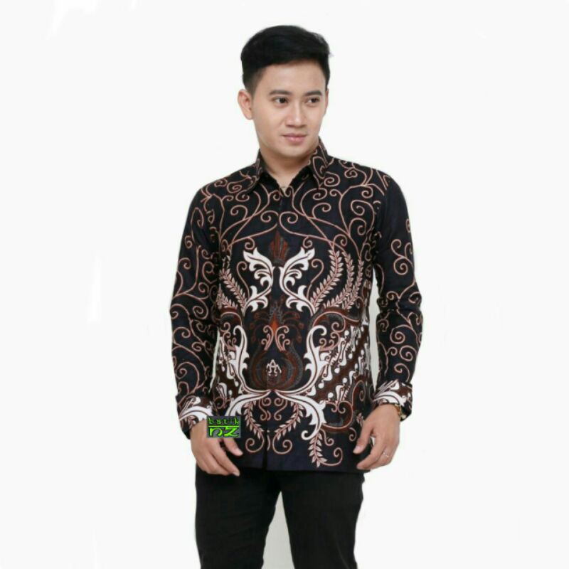 Kemeja Batik Pria Motif Burung Elang Bersayap Diskon Matahari Mall Grosir Supplier Batik Pekalongan