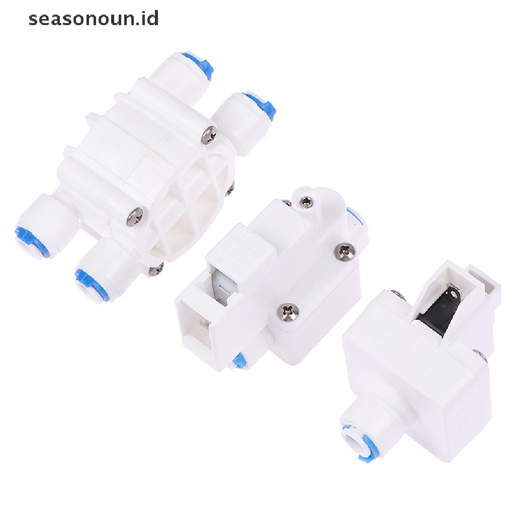 【seasonoun】 4 Way RO Auto Shut-Off Valve Switch 1/4&quot; Water Purifier Reverse Osmosis System .