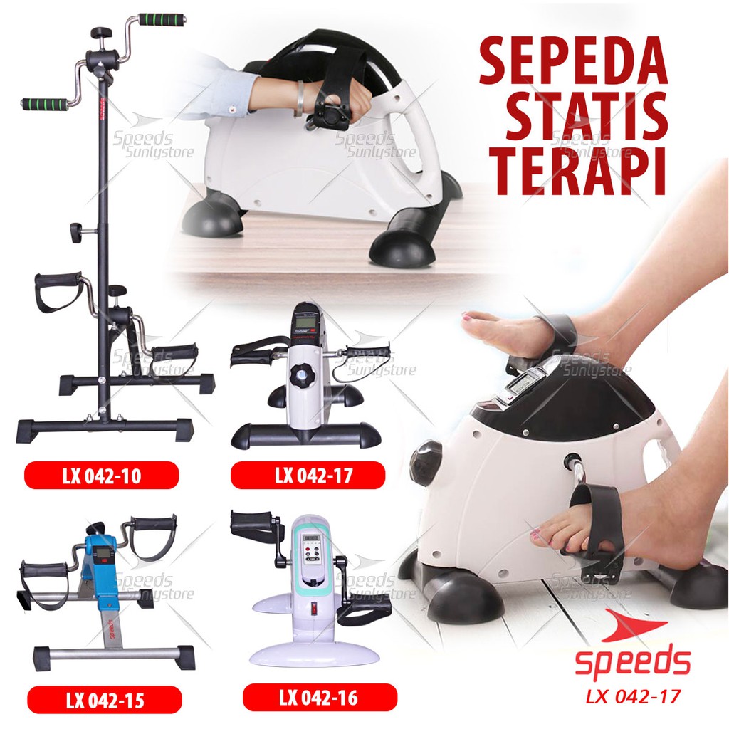 SPEEDS Sepeda Statis Terapi Sepeda Statis Mini Alat Terapi Kesehatan Kaki Tangan Stroke 042-17