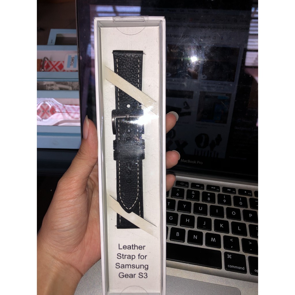 GADGETCITI LEATHER STRAP FOR SAMSUNG GEAR S3 STRAP WATCH BAND