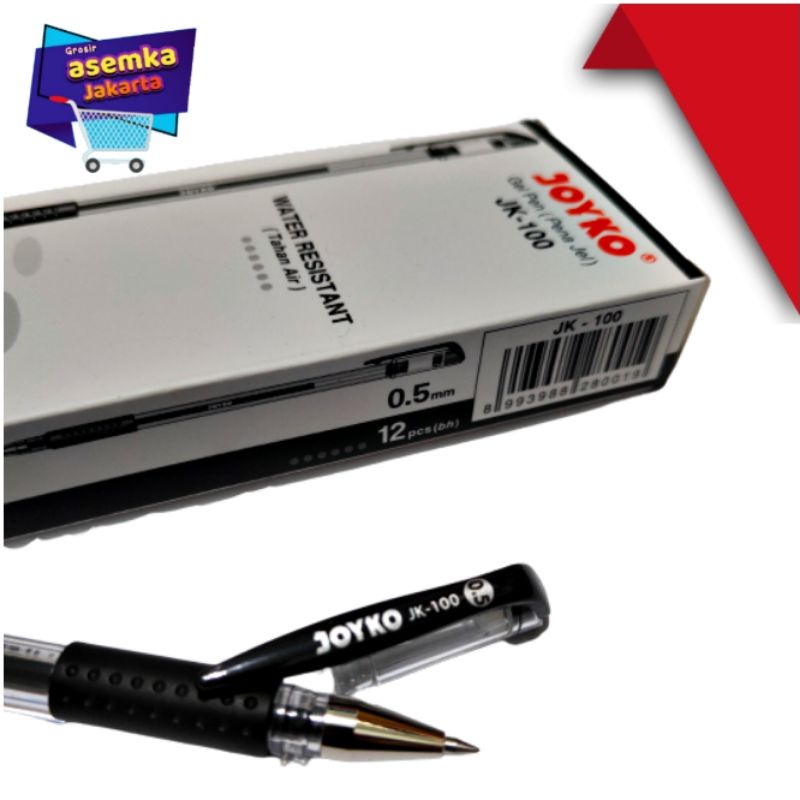 Pen Bolpen Gel JK-100NT /JK-100 Joyko (12Pcs)