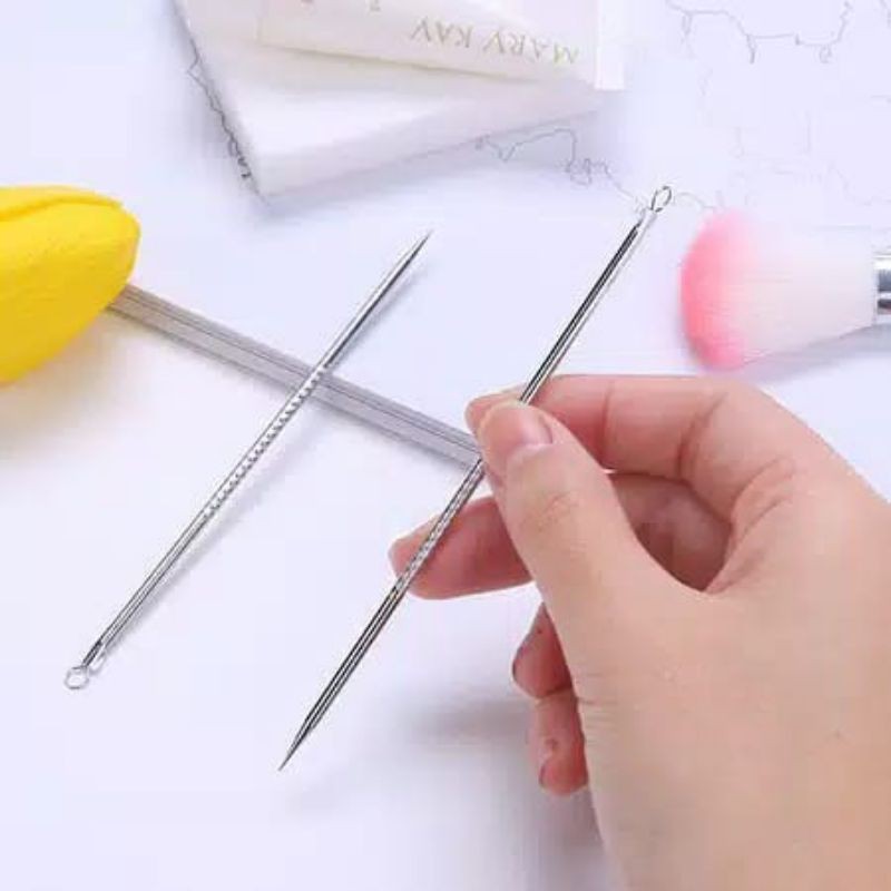 PINSET KOMEDO 2 IN 1 / ALAT PENCET JERAWAT DAN KOMEDO ISI 2 PCS