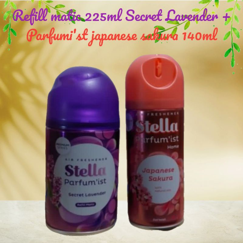 STELLA Matic Refill Spray 225 Secret lavender, Pewangi dan Pengharum ruangan