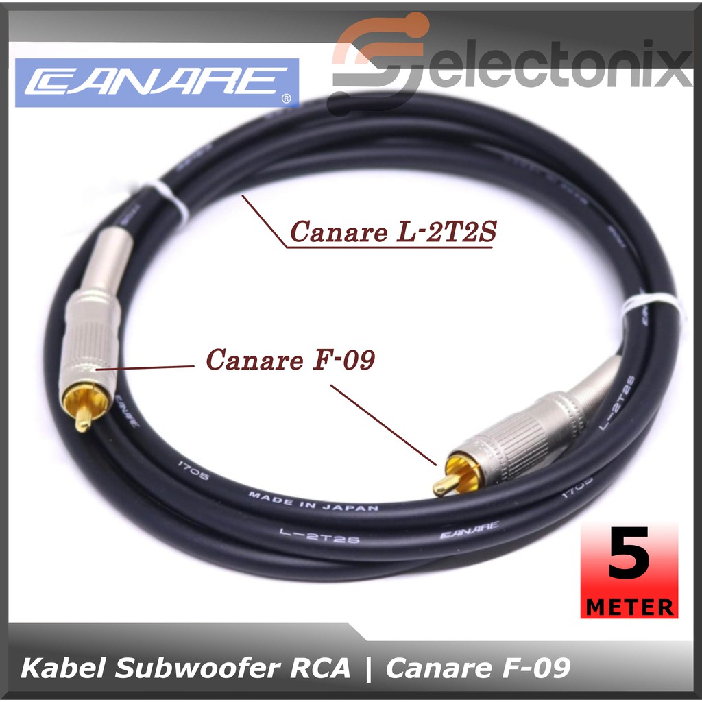 Kabel Subwoofer RCA | Canare F-09 [5m]