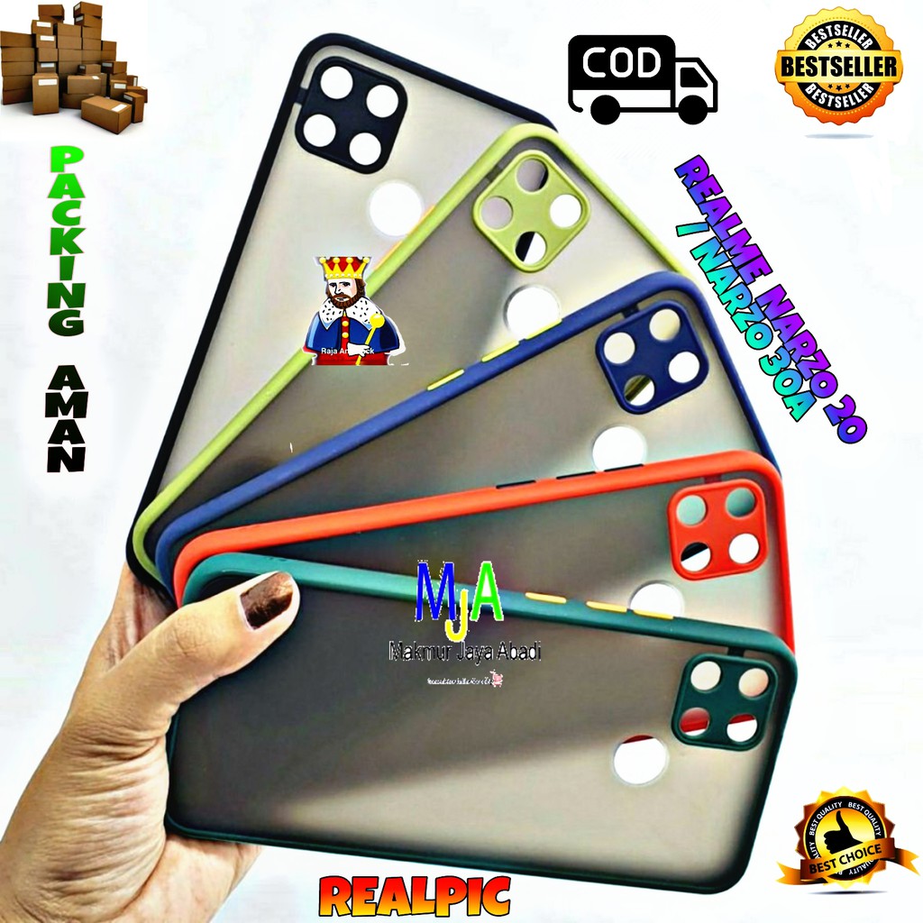 SOFTCASE REALME NARZO 20 / REALME NARZO 30A - CASE MATTE FULL COLOUR MY CHOICE BUMPER CASE PELINDUNG KAMERA