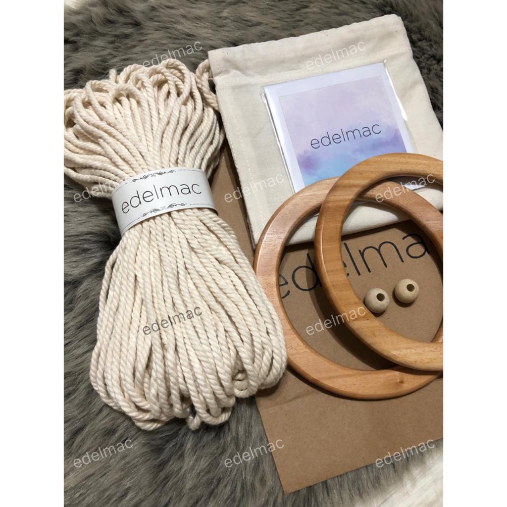 DIY Paket edelmac Macrame Handbag Kit | Tas Tenteng Handcraft