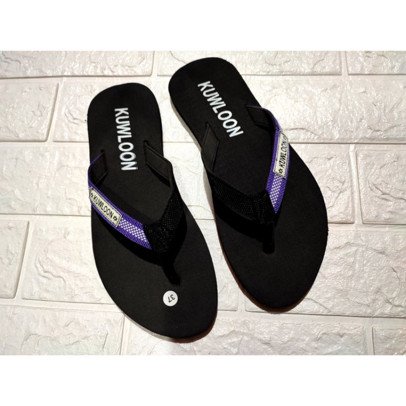 sandal jepit wanita kuwloon tali kain