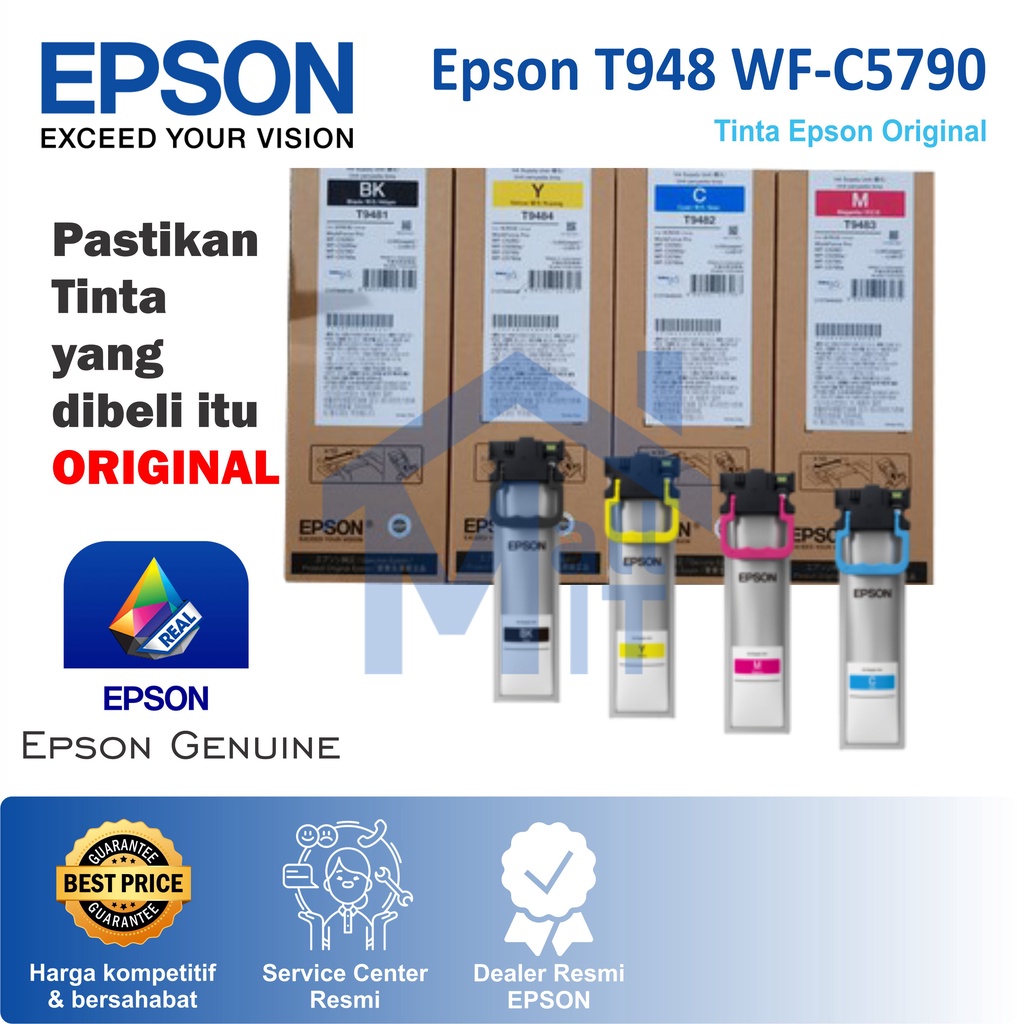 TINTA CATRIDGE EPSON T948 T-948 T 948 COLOUR CT13T948 ORIGINAL ASLI WF-C5790 WFC5790 WF C5790