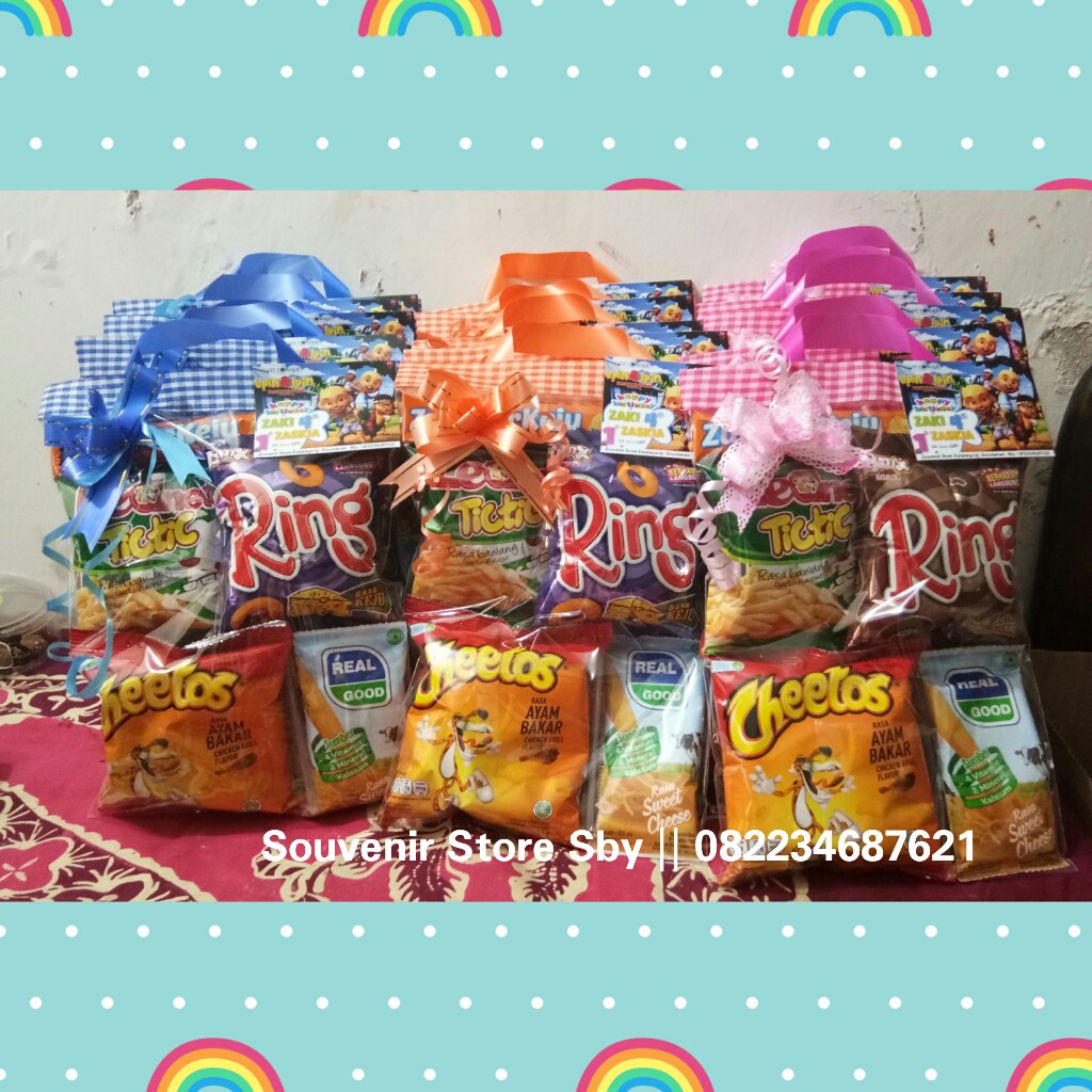 SNACK ULTAH ANAK MURAH / bingkisan ultah anak / paket ulang tahun / parcel snack murah / snack ultah