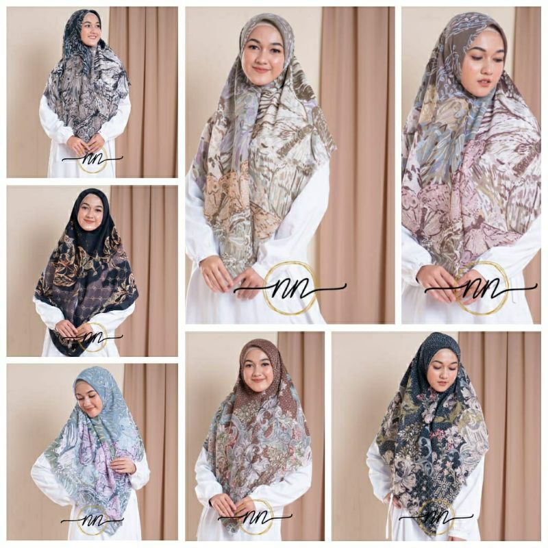 Jilbab syar'i voal lasercut