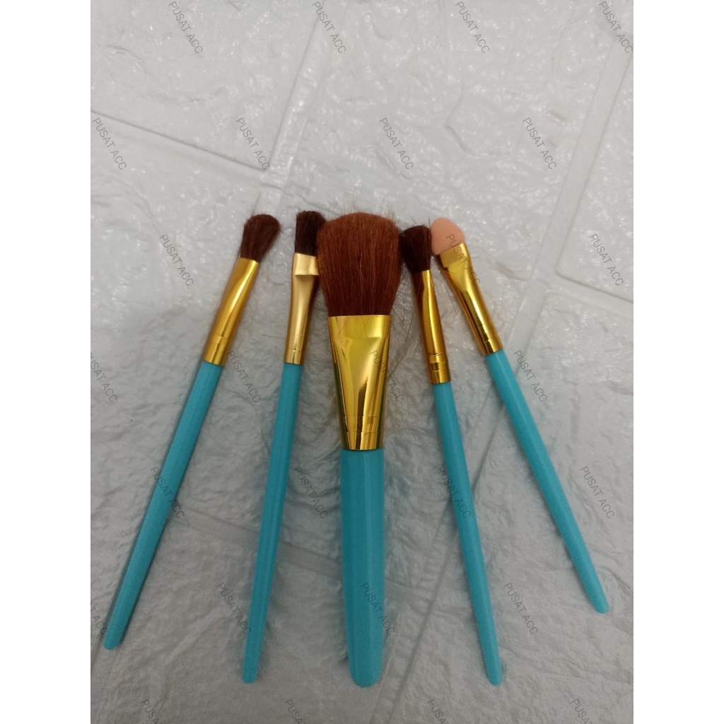 FCB5-Alat set make up 5 in 1 Brush makeup