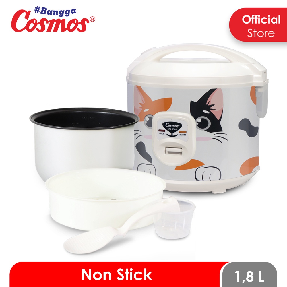 Cosmos Rice Cooker Non Stick 1.8L - CRJ-3307