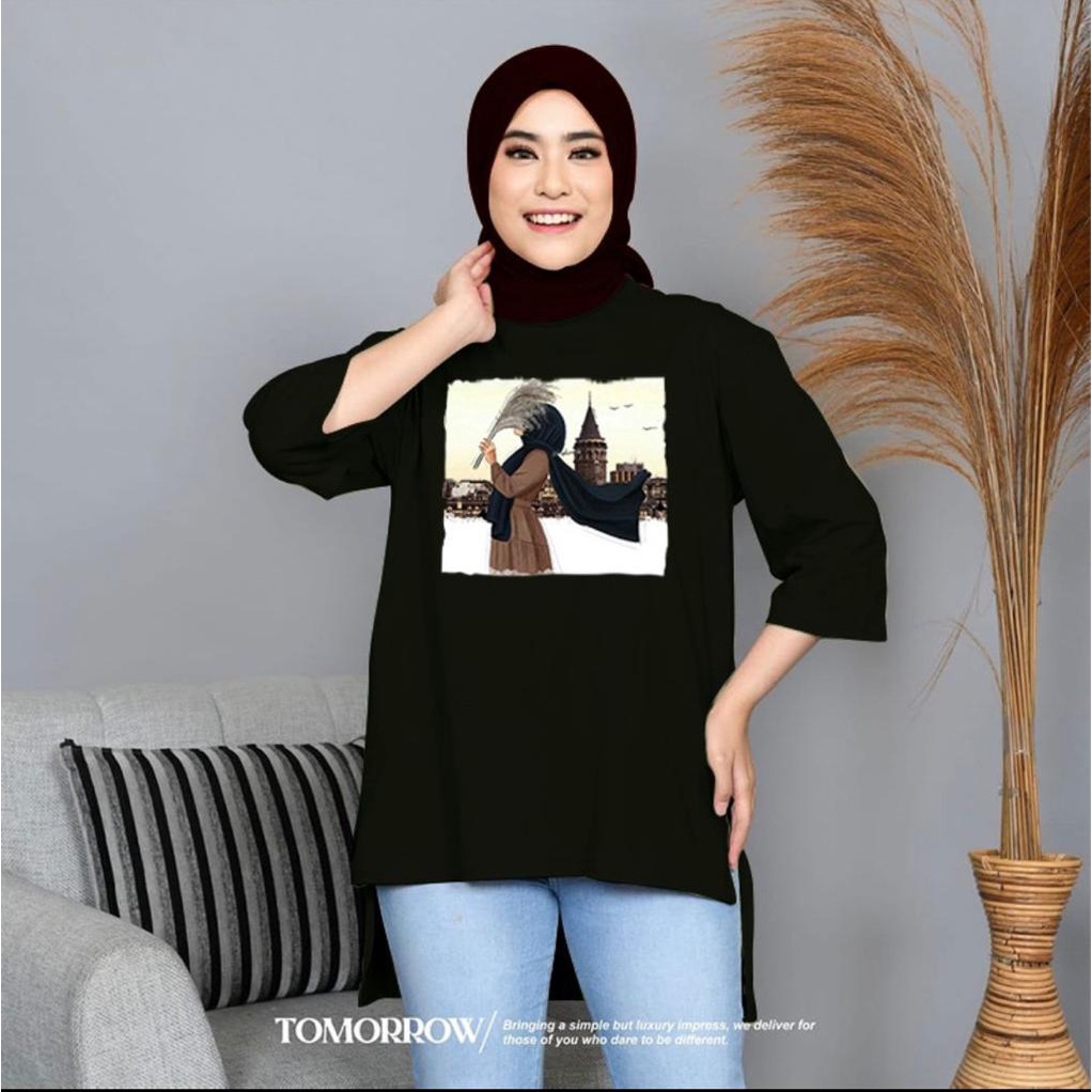 BC Tunik Basic Wanita Hijab's kaloborasi 01