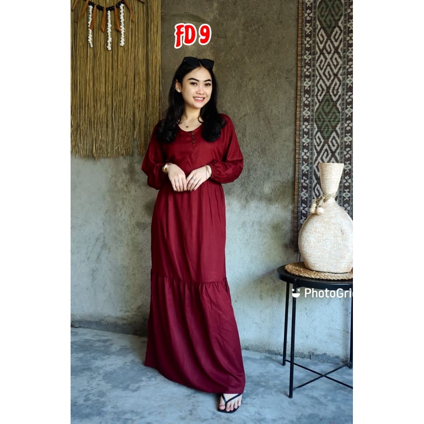 Fanessa Dress/Daster Panjang/Daster lengan panjang
