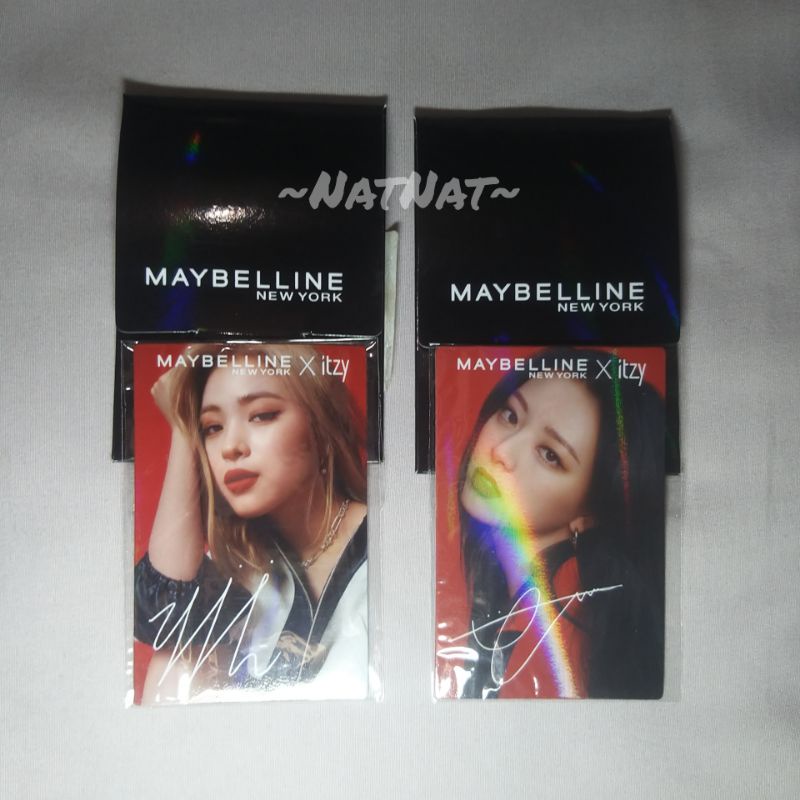 ITZY Maybelline Photocard Benefit