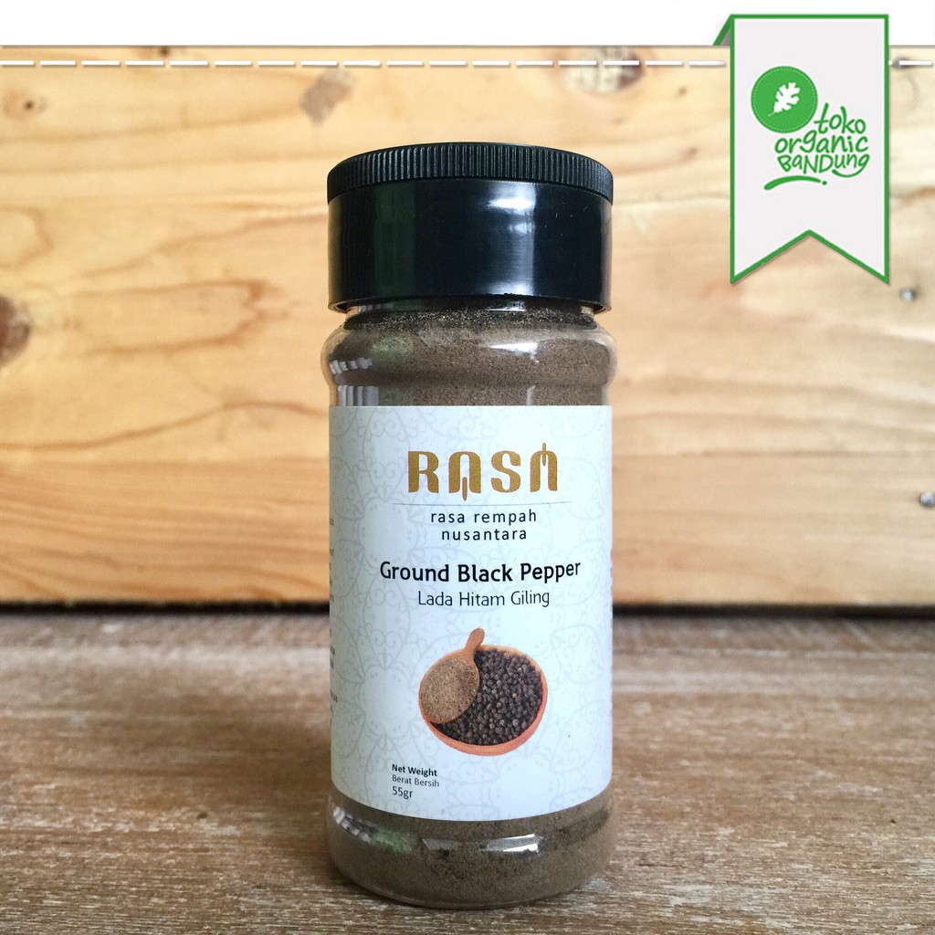

Ground Black Pepper (Lada Hitam Giling) 55gr - Rasa Rempah Nusantara