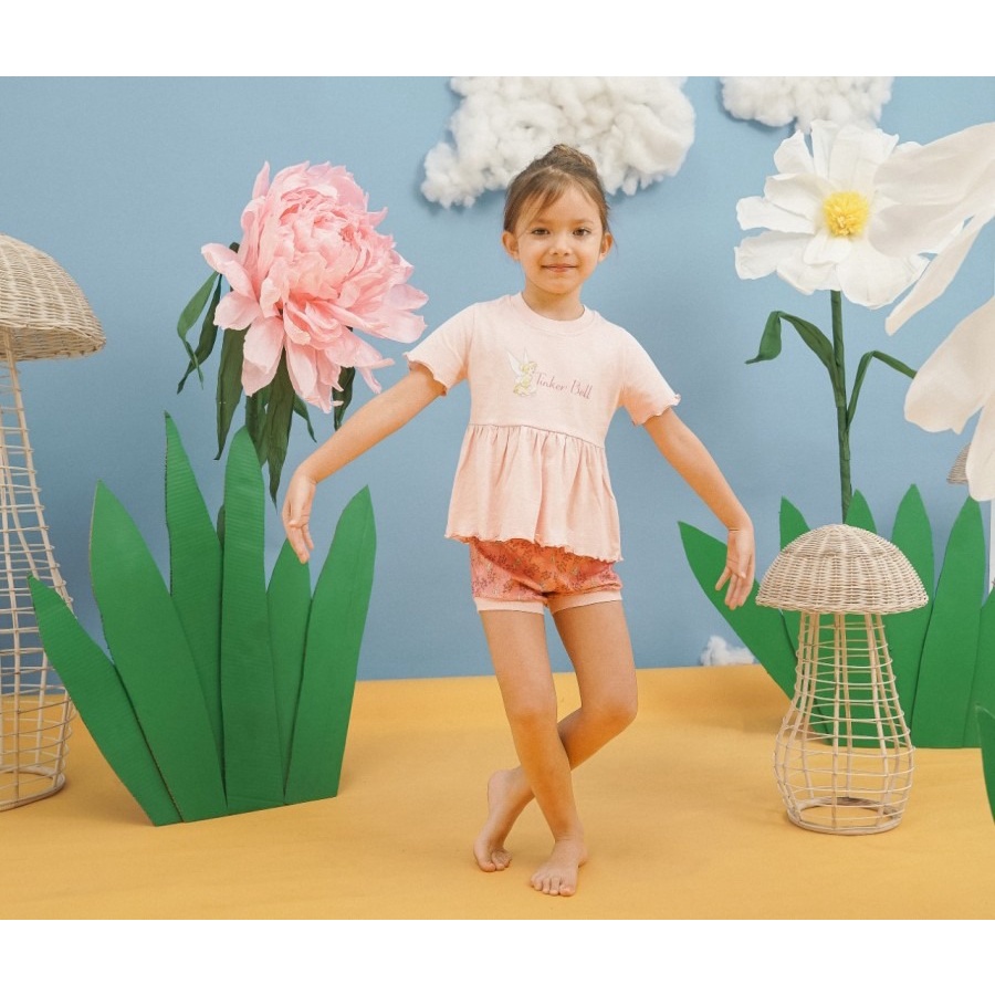 BOHOPANNA Disney Tinkerbell Chloe Set #1 | Setelan Anak Perempuan