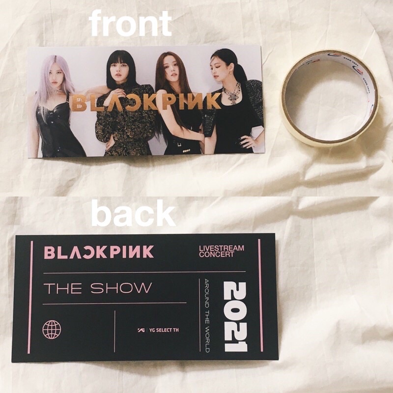 - BLACKPINK YG YGSELECT THAI TH THAILAND POB BENEFIT THE SHOW MD 2021 TICKET OFFICIAL PC POSTCARD JE