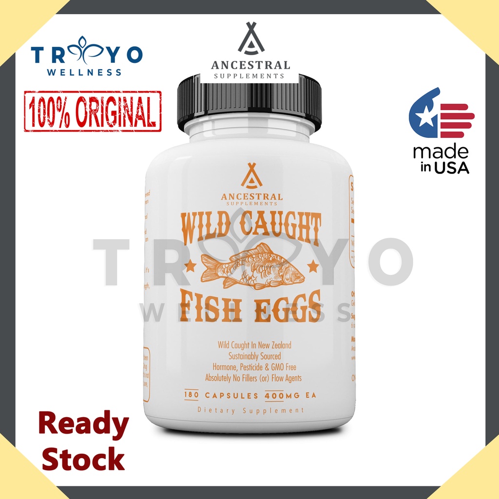 Jual Wild Caught Fish Eggs Ancestral Supplements 180 kapsul DHA EPA