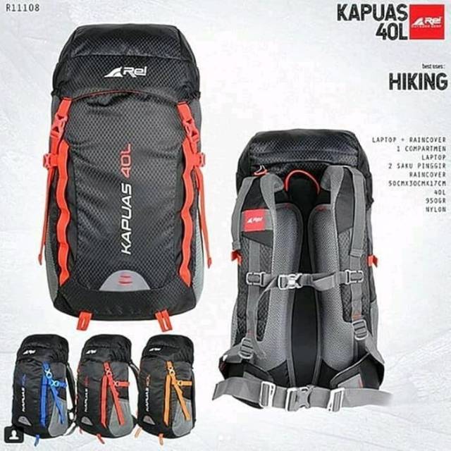 Tas Ransel Rei Kapuas 40L Original+Raincover