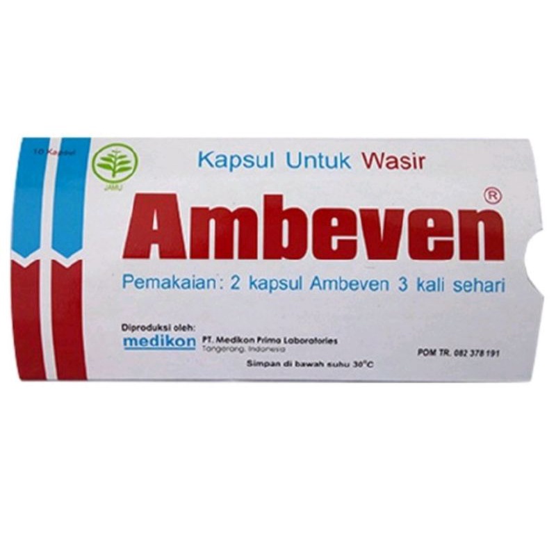 Ambeven 1 Strip / Obat Wasir / Ambeien