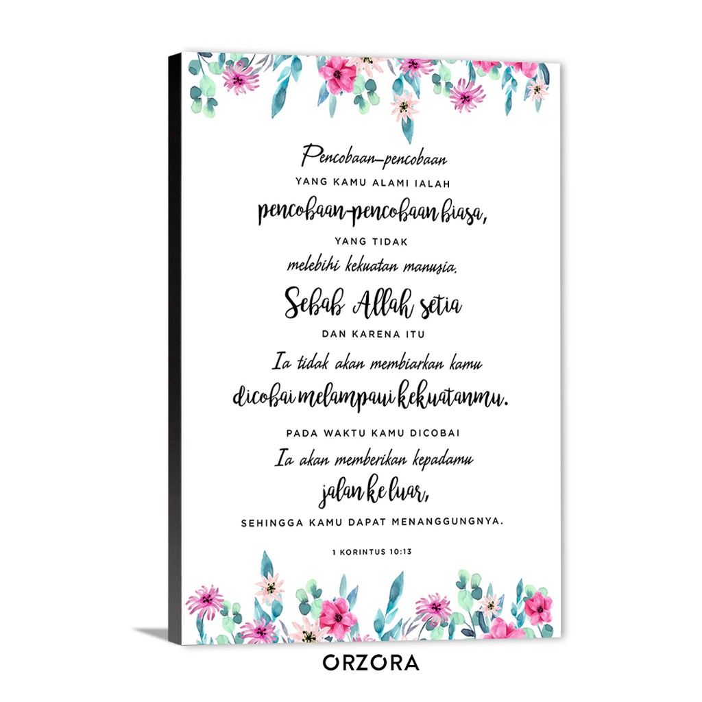 Hiasan Dinding / Poster Inspirasi / Motivasi / Poster Rohani Kristen (00411)