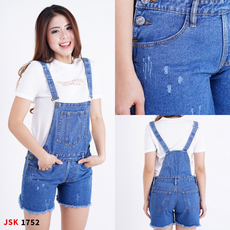  SIZE 27 34 Celana  Kodok  Wanita Pendek Overall Short 