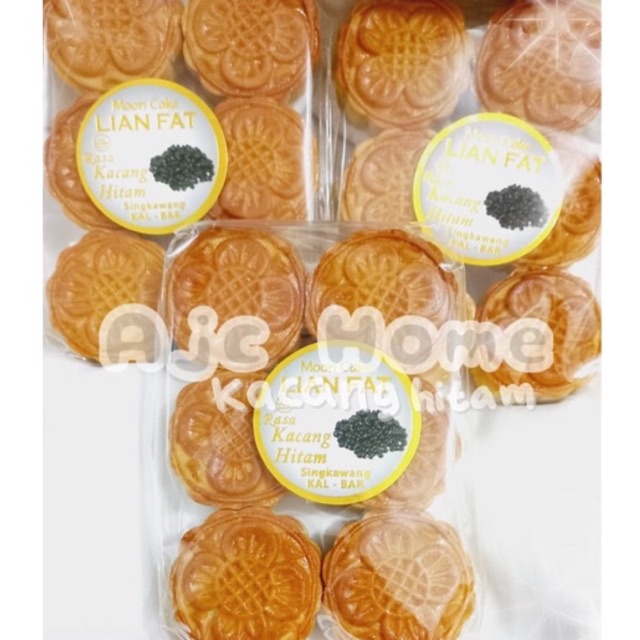 MOON CAKE LIAN FAT KACANG HITAM / MOONCAKE LIAN FAT TAUSA HITAM / KUE BULAN LIAN FAT KACANG HITAM