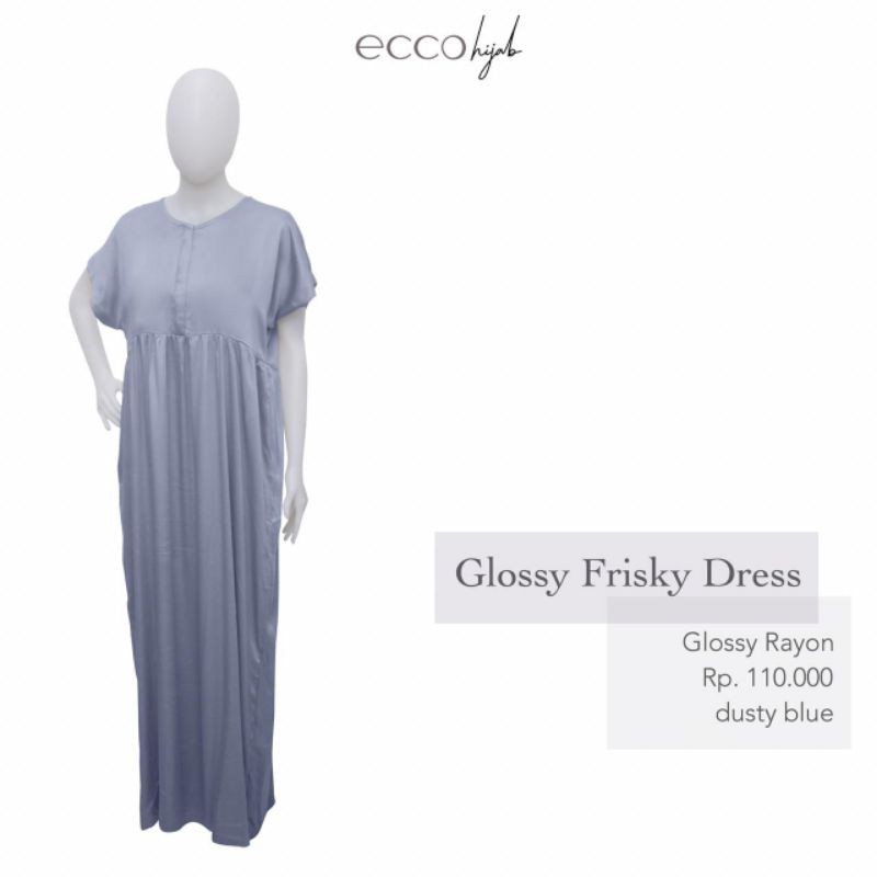 Glossy Frisky blue by ecco hijab