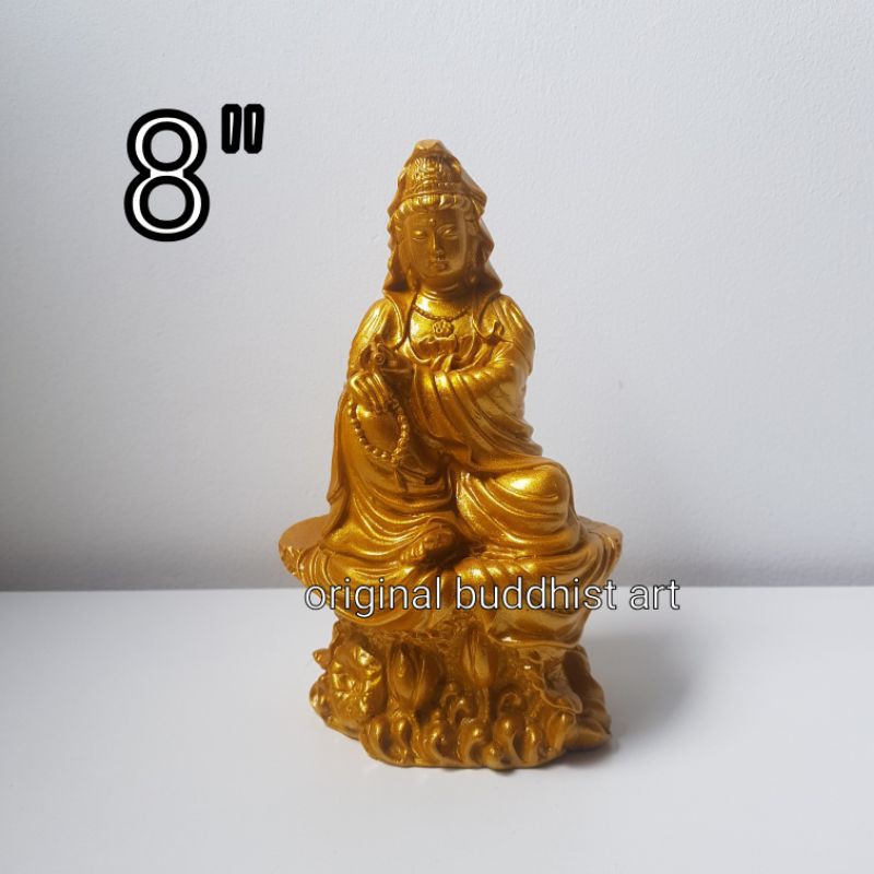 patung kimsin dewi kwan im fiber 8 inch