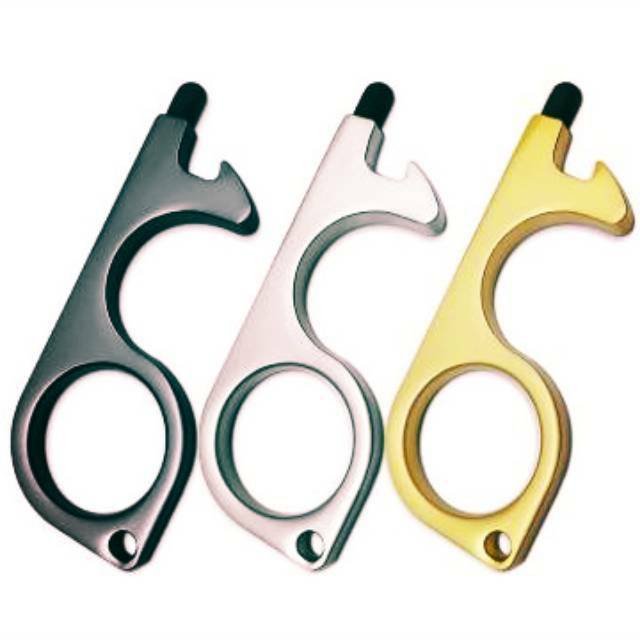 Corona finger cofing touchless keychain bottle opener (pembuka botol tochless)