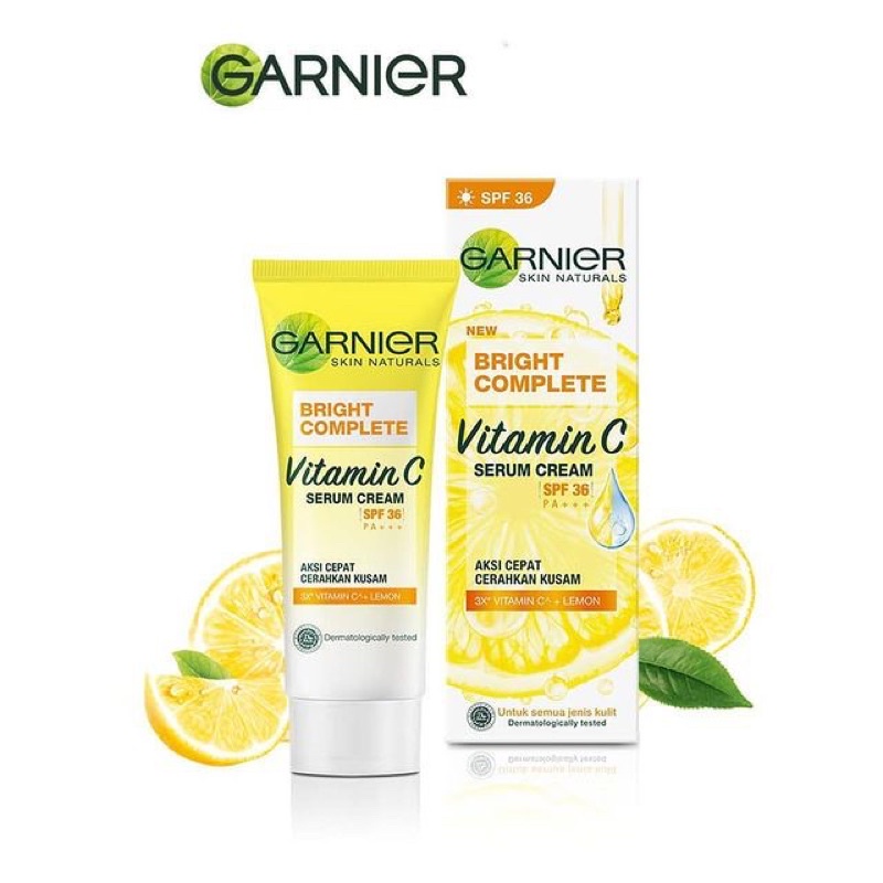 Jual Garnier Bright Complete Vitamin C Serum Cream Spf 36 20ml