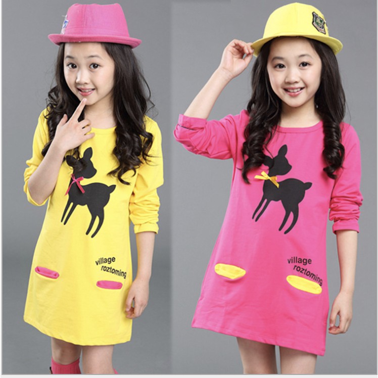 babyfit ROTOMI dress anak perempuan lengan panjang