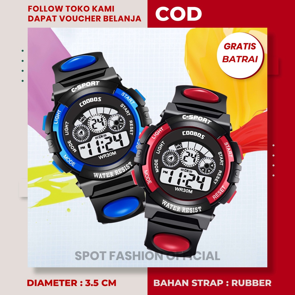 Jam tangan pria anak kecil murah anti air original import model terbaru terlaris keren waterproof