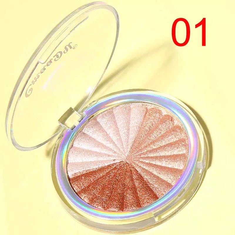 CMAADU Loose Iluminador Glitter Highlighter Palette Face Powder Brighten Shimmer Bronzer Conto