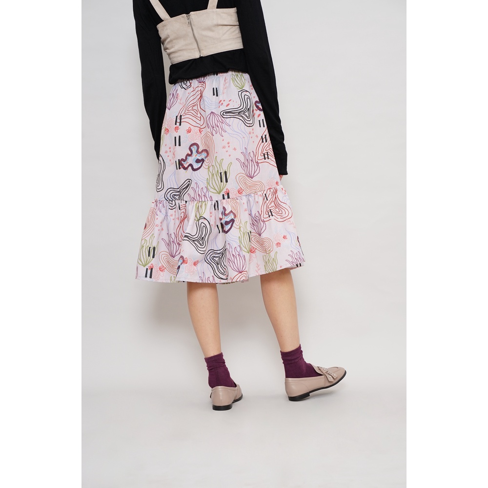 Rok Midi - Happa Lyfe - Malli Skirt Seashell Pink