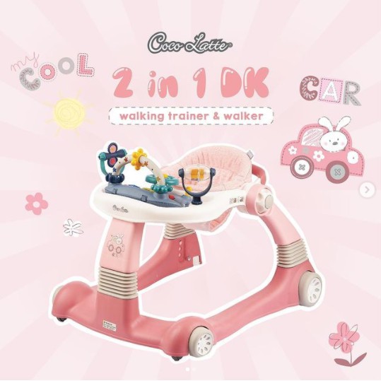 Makassar ! Cocolatte 2 in 1 Walking Trainer &amp; Walker Baby