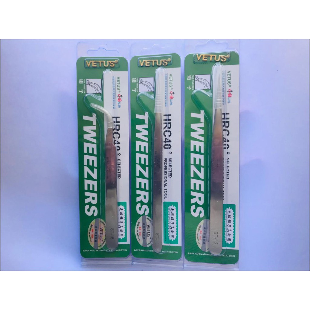 PINSET TWEEZER SILVER VETUS ORIGINAL
