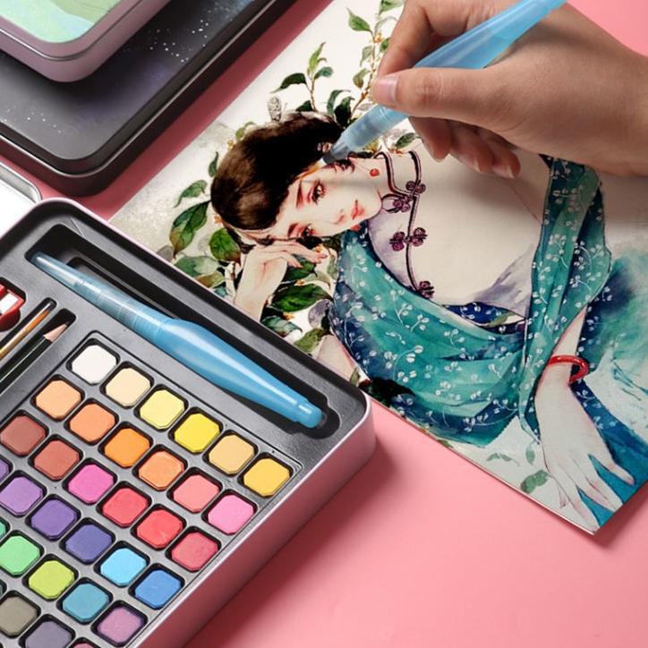

Recomended.. 36/48Water Color Set - Alat Cat Air Set Alat Melukis Cat Air Cat (Termasuk Kuas dan Kertas Gambara Best Seller