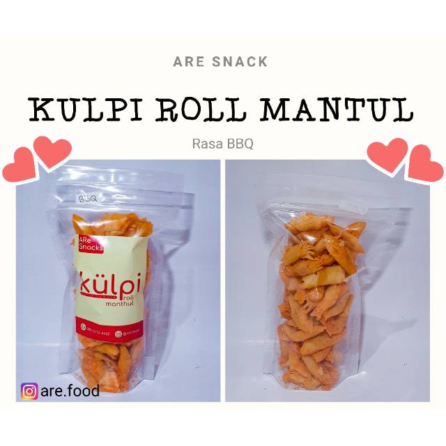 

[ARe] Keripik Kulit Lumpia. Cemilan Rasa Barbeque / Rice Paper Chips Roll Barbeque Flavor